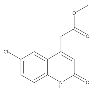 Methyl 2-(6-chloro-2-hydroxyquinolin-4-yl)acetate Structure