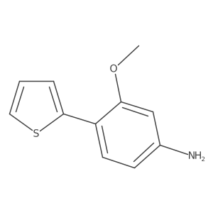 3-Methoxy-4-(thien-2-yl)aniline结构式