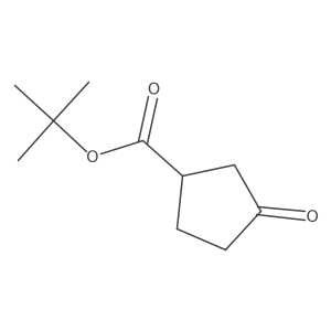 tert-Butyl (1 S)-3-Oxocyclopentane carboxylate Structure