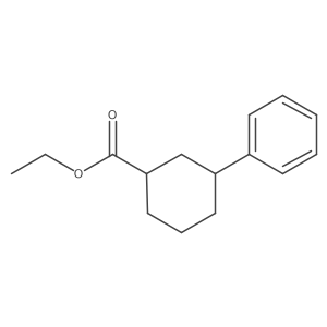 3-Phenyl-cyclohexanecarboxylic acid ethyl ester Structure