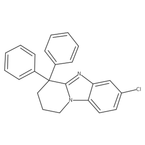 7-Chloro-4,4-diphenyl-1,2,3,4-tetrahydro-benzo[4,5]imidazo[1,2-a]pyridine结构式