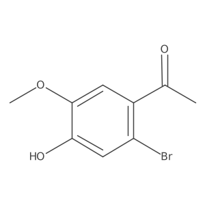 1-(2-Bromo-4-hydroxy-5-methoxyphenyl)ethan-1-one Structure