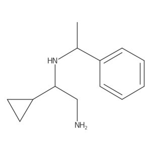 1-Cyclopropyl-N1-(1-phenyl-ethyl)ethane-1,2-diamine结构式
