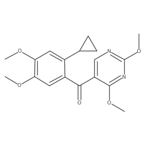 (2-Cyclopropyl-4,5-dimethoxyphenyl)(2,4-dimethoxy-5-pyrimidinyl)methanone Structure