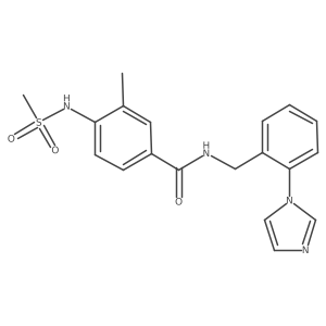 N-[[2-(1H-Imidazol-1-yl)phenyl]methyl]-3-methyl-4-[(methylsulfonyl)amino]benzamide Structure