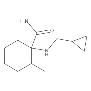 1-[(Cyclopropylmethyl)amino]-2-methylcyclohexanecarboxamide Structure