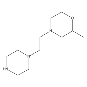 2-Methyl-4-[2-(1-piperazinyl)ethyl]morpholine Structure