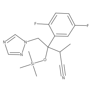 (I+/-R,I(2)S)-I(2)-(2,5-Difluorophenyl)-I+/--methyl-I(2)-[(trimethylsilyl)oxy]-1H-1,2,4-triazole-1-butanenitrile结构式