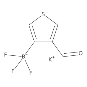 Potassium trifluoro(4-formylthiophen-3-yl)borate Structure