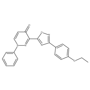 3-[3-(4-Ethoxyphenyl)-1,2,4-oxadiazol-5-yl]-1-phenyl-1,4-dihydropyridazin-4-one结构式