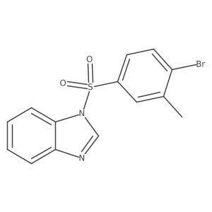 1-[(4-bromo-3-methylphenyl)sulfonyl]-1H-benzimidazole结构式