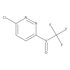 3-Chloro-6-((trifluoromethyl)sulfinyl)pyridazine Structure