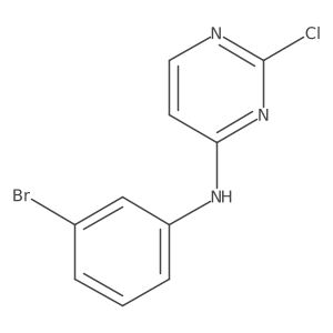 N-(3-bromophenyl)-2-chloropyrimidin-4-amine结构式