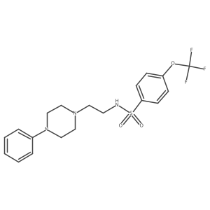 N-(2-(4-phenylpiperazin-1-yl)ethyl)-4-(trifluoromethoxy)benzenesulfonamide结构式