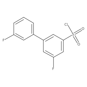 3-Fluoro-5-(3-fluorophenyl)benzenesulfonyl chloride结构式