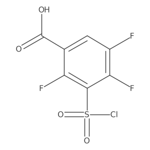 2,4,5-Trifluoro-3-(chlorosulfonyl)benzoic acid结构式