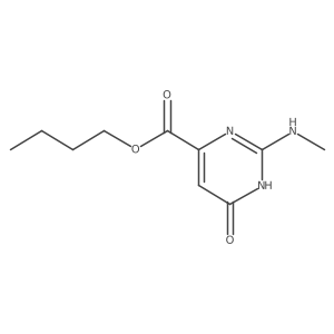 Butyl 1,6-dihydro-2-(methylamino)-6-oxo-4-pyrimidinecarboxylate Structure