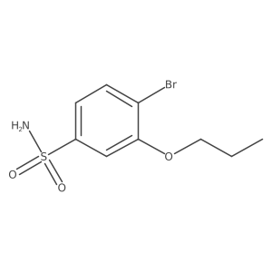 4-Bromo-3-propoxybenzenesulfonamide Structure