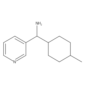 (4-Methylcyclohexyl)(pyridin-3-yl)methanamine Structure
