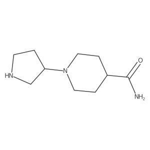 1-(Pyrrolidin-3-yl)piperidine-4-carboxamide结构式