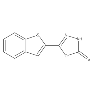 5-(1-Benzothiophen-2-yl)-1,3,4-oxadiazole-2-thiol Structure