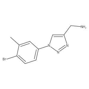 [1-(4-bromo-3-methylphenyl)-1H-1,2,3-triazol-4-yl]methanamine Structure