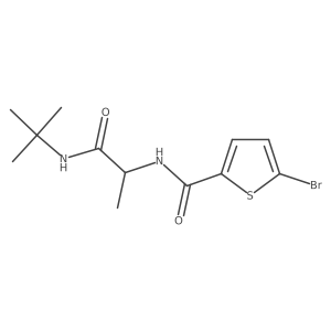 5-Bromo-N-(1-(tert-butylamino)-1-oxopropan-2-yl)thiophene-2-carboxamide Structure