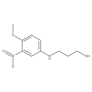N-(3-hydroxypropyl)-4-methoxy-3-nitroaniline结构式