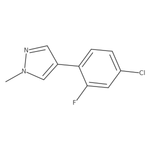 4-(4-Chloro-2-fluorophenyl)-1-methylpyrazole Structure