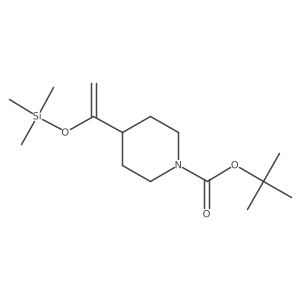 Tert-butyl 4-{1-[(trimethylsilyl)oxy]vinyl}piperidine-1-carboxylate Structure