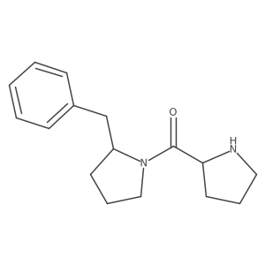2-Benzyl-1-(pyrrolidine-2-carbonyl)pyrrolidine结构式