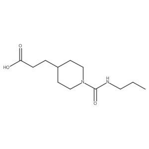 3-[1-(Propylcarbamoyl)piperidin-4-yl]propanoic acid Structure