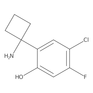 Phenol, 2-(1-aminocyclobutyl)-4-chloro-5-fluoro- Structure