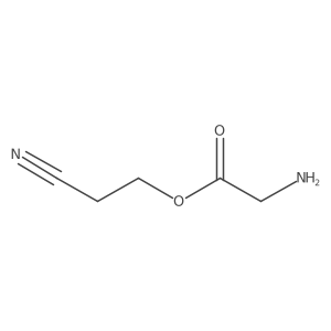 2-Cyanoethyl 2-aminoacetate结构式