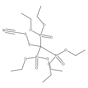 Phosphonic acid, P,Pa(2),Pa(2)a(2)-[(cyanodithio)methylidyne]tris-, O,O,Oa(2),Oa(2),Oa(2)a(2),Oa(2)a(2)-hexaethyl ester Structure
