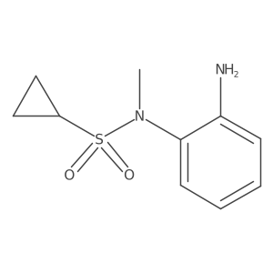 N-(2-aminophenyl)-N-methylcyclopropanesulfonamide结构式