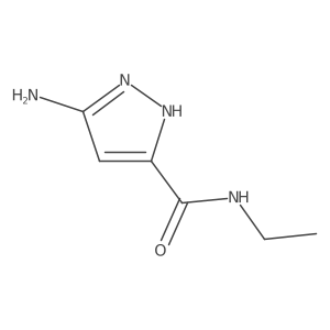3-amino-N-ethyl-1H-pyrazole-5-carboxamide结构式
