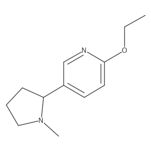 2-Ethoxy-5-(1-methylpyrrolidin-2-yl)pyridine结构式
