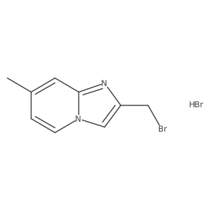 2-(Bromomethyl)-7-methylimidazo[1,2-a]pyridine hydrobromide Structure