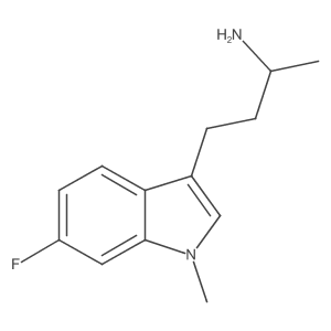 4-(6-Fluoro-1-methyl-1H-indol-3-yl)butan-2-amine结构式