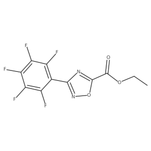 Ethyl 3-(perfluorophenyl)-1,2,4-oxadiazole-5-carboxylate Structure