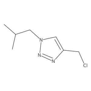 4-(Chloromethyl)-1-(2-methylpropyl)-1H-1,2,3-triazole Structure