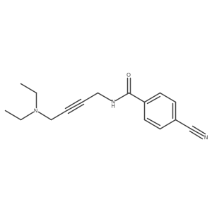 4-cyano-N-(4-(diethylamino)but-2-yn-1-yl)benzamide结构式