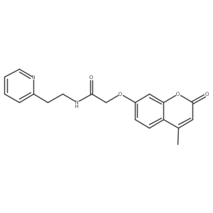 2-[(4-methyl-2-oxo-2H-chromen-7-yl)oxy]-N-[2-(pyridin-2-yl)ethyl]acetamide Structure