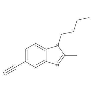 1-Butyl-2-methyl-1,3-benzodiazole-5-carbonitrile结构式