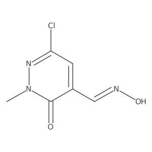 6-Chloro-2-methyl-3-oxo-2,3-dihydropyridazine-4-carbaldehyde oxime结构式