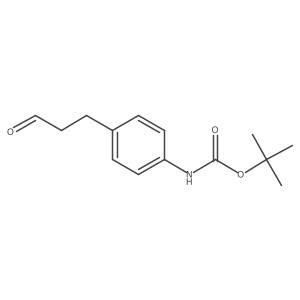 Tert-butyl (4-(3-oxopropyl)phenyl)carbamate Structure