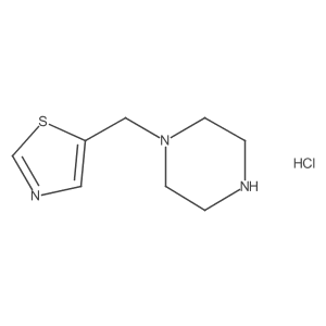 5-(Piperazin-1-ylmethyl)thiazole hydrochloride Structure