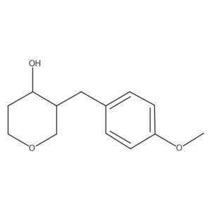 3-(4-methoxybenzyl)tetrahydro-2H-pyran-4-ol Structure