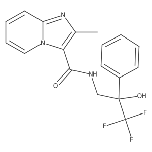 2-methyl-N-(3,3,3-trifluoro-2-hydroxy-2-phenylpropyl)imidazo[1,2-a]pyridine-3-carboxamide Structure
